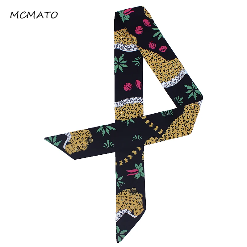 Роскошные брендовые стильные шелковые шарфы леопардовые цветы с принтом листьев