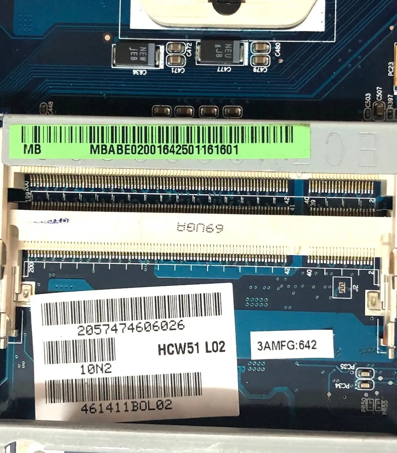 Материнская плата MBABE02001 для ACER 5100 3100 5110 5510 материнская ноутбука HCW51 BL51 100%