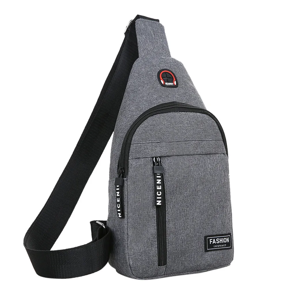 

Male Women Nylon Waist Packs Sling Bag Crossbody Outdoor Sport Shoulder Chest Daily Picnic Canvas Messenger Pack Bolsa