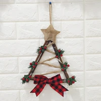 christmas decoration gourd garland brown triangle home decoration garland pendant led garland wall door hanging
