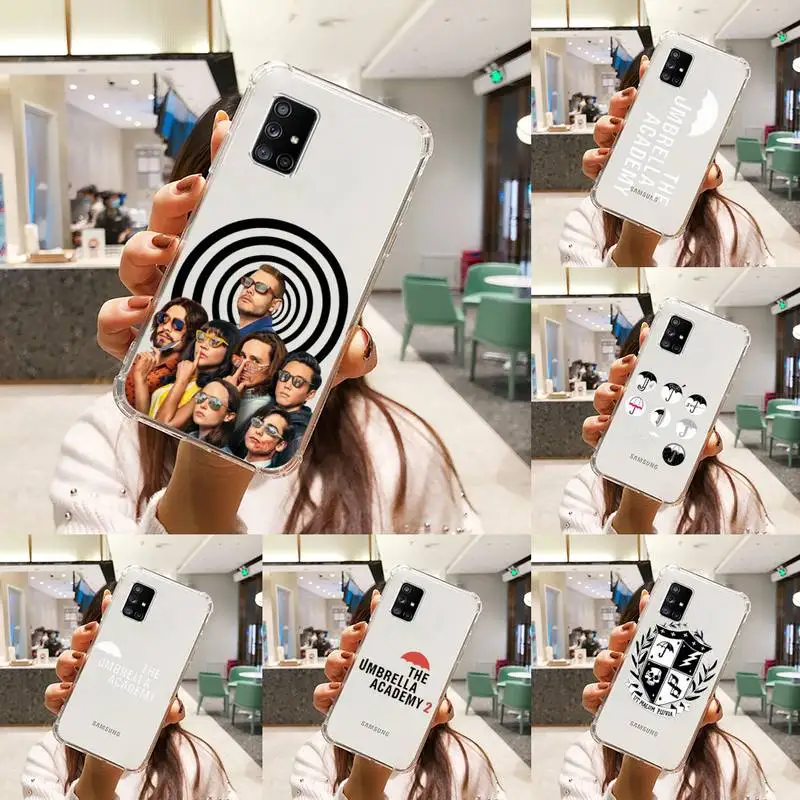 

The Umbrella Academy New TV Phone Case Transparent For Samsung A51 A50 A71 A70 A81 M60S Note S21 S 20 10 9 8 11 E Plus Ultra