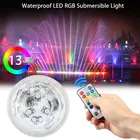 Светодиодный мини-светильник RGB, погружной, водонепроницаемый, 3 светодиода, для цветочных шаров, ВАЗ, китайский круглый бумажный фонарик, Свадебная вечеринка, 10 шт.