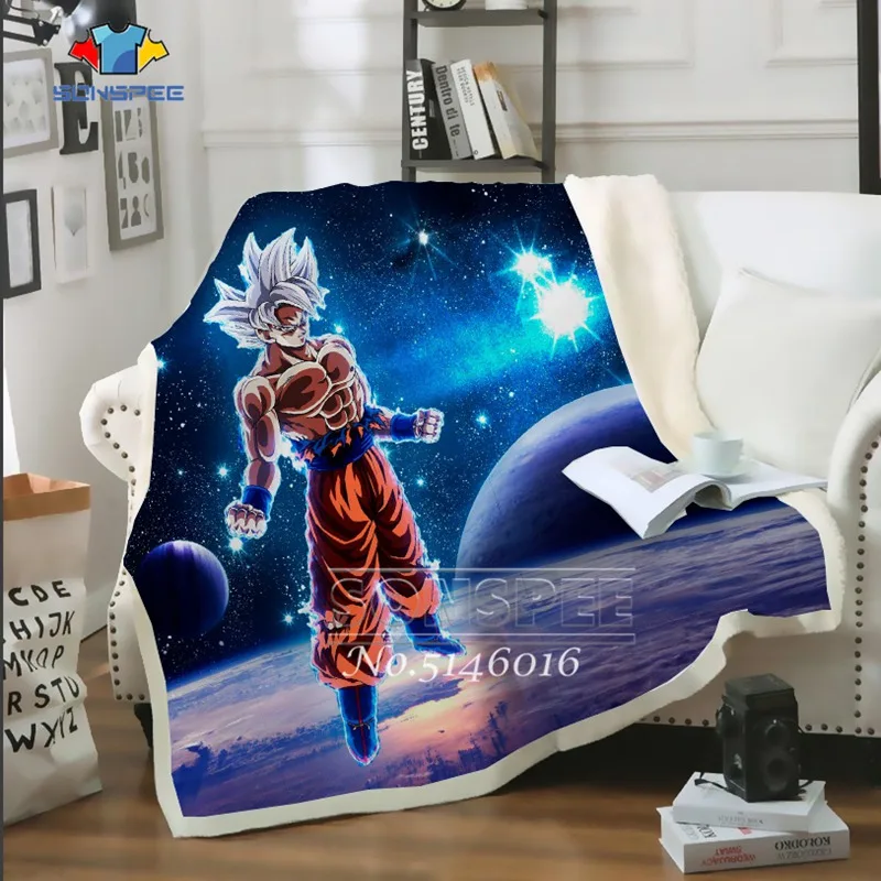 SONSPEE модное тонкое одеяло кровать аниме драконий жемчуг Гоку 3D принт покрывало