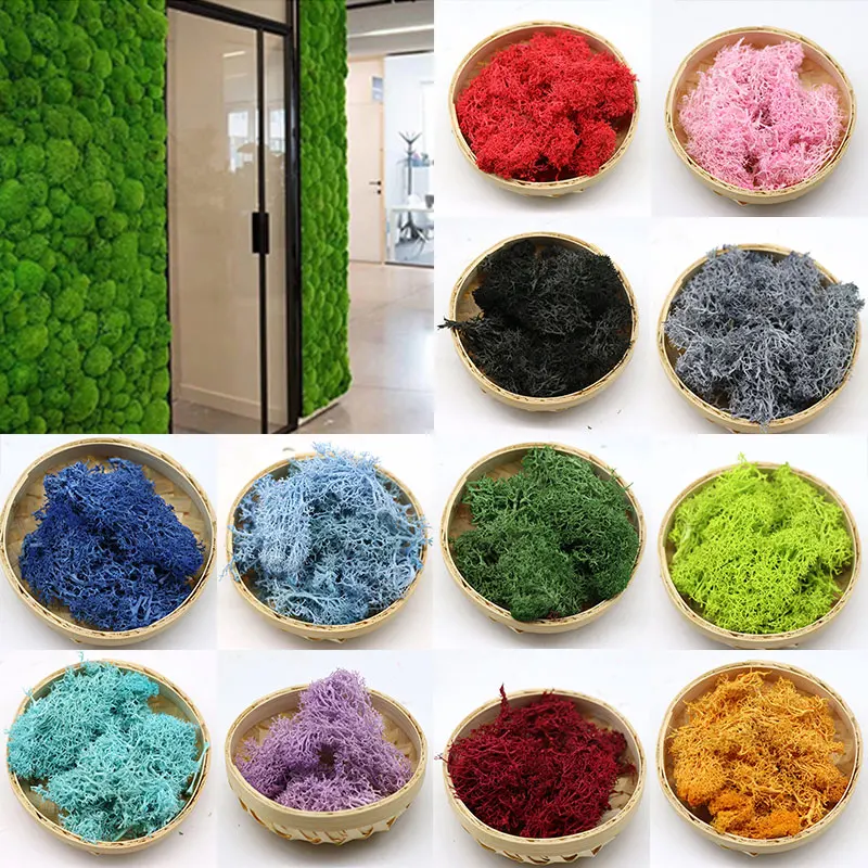 Искусственное зеленое растение неувядающий искусственный цветок мох трава для