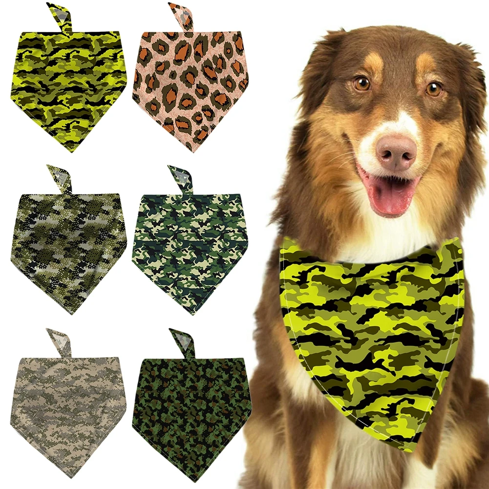 

Pet print triangle towel medium dog pet supplies cat dog collar decoration triangle towel saliva towel