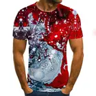 Летняя модная футболка с 3D принтом, МужскаяЖенская футболка в стиле Харадзюку, футболка с коротким рукавом, забавная футболка