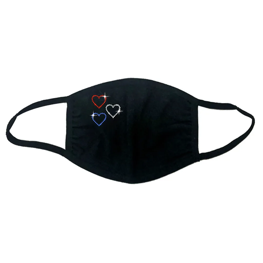 

masque Rhinestone Mouth Cover Shiny Fashion Point Drill Dustproof Masks Cycling Face Covering Mascarilla Outdoor Diamond Mask