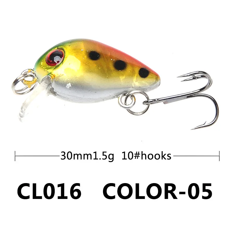 1 шт./лот пластиковая рыболовная приманка воблер Китай 3 см 5 г свимбейт