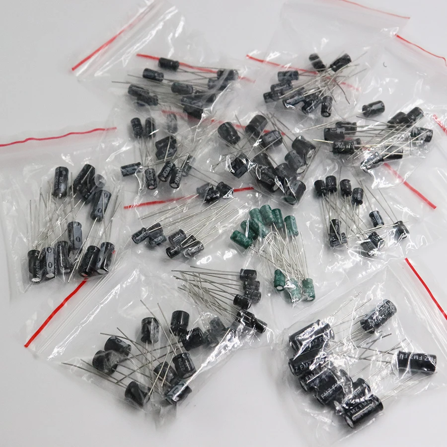 120 шт. 12 значение комплект 1 мкФ 470 электролитический конденсатор с алюминиевой