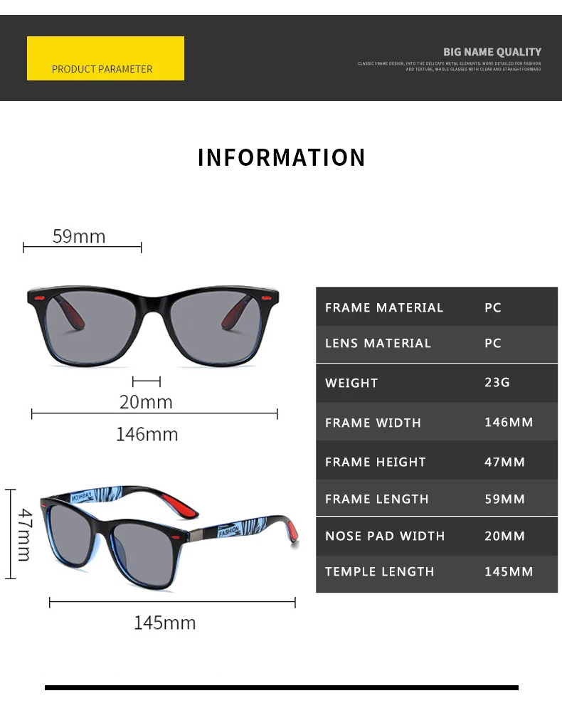 Солнцезащитные очки ZXWLYXGX поляризационные для мужчин и женщин классические