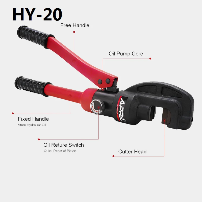 

HY-20 Integral Manual Hydraulic Steel Bar Clamp Small Quick Cutter Building Electricity Rebar Can Be Cut And Rebar Stroke 17mm