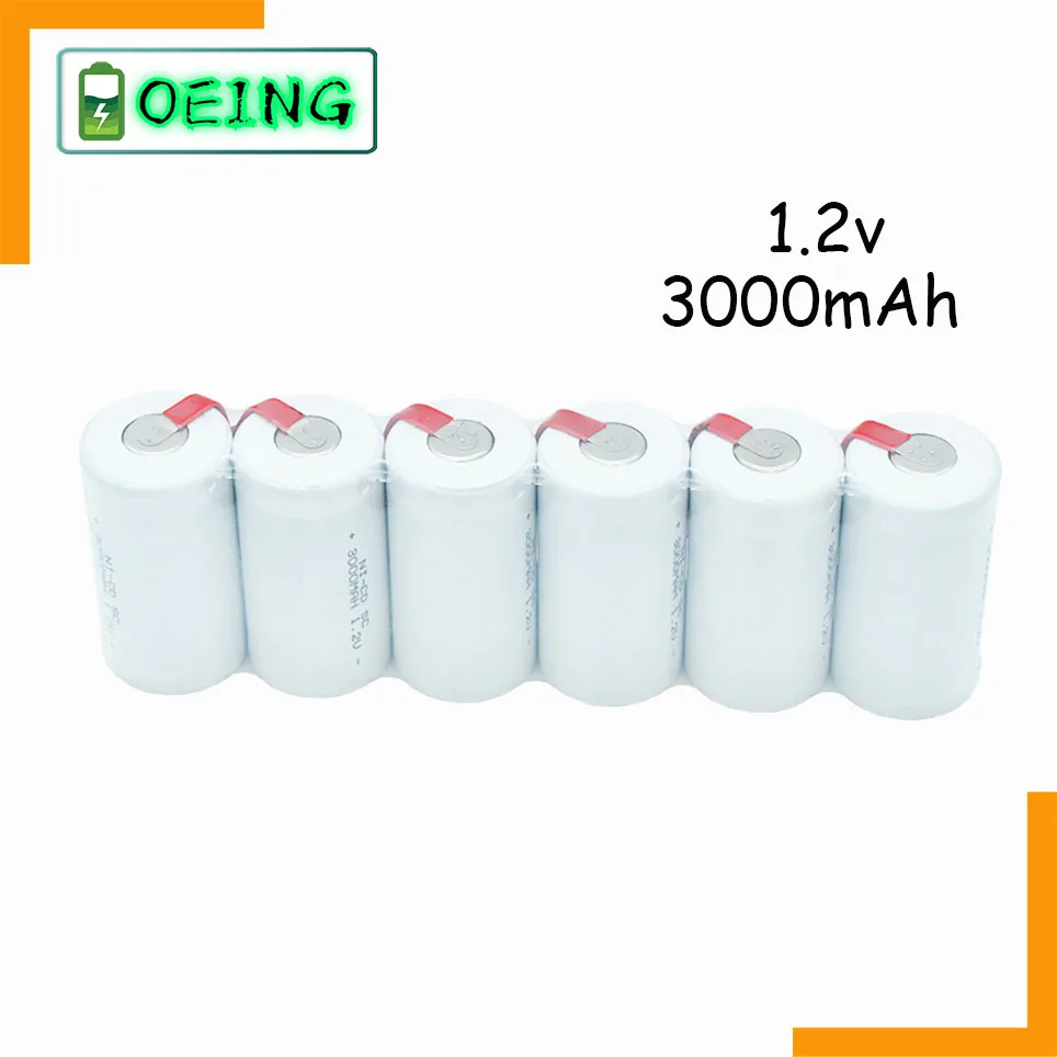 Новейшая Высококачественная аккумуляторная батарея sub battery SC Ni-Cd 1 2 v С tab 3000 mAh для