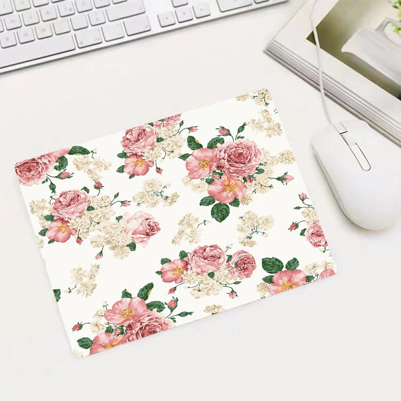 MRGBEST Hot Sale Small Size Mouse Pad Non-Skid Rubber 220x180x2mm Vintage Floral Style Computer Pads | Компьютеры и офис