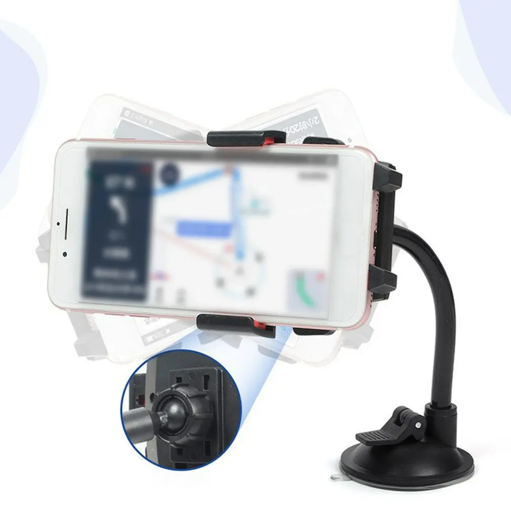 new car phone holder bracket mount cup holder universal car mount mobile suction windshield phone locking car accessories free global shipping