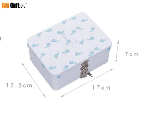 Новый модный мультяшный жестяной ящик для хранения шкафчик печенья тортов