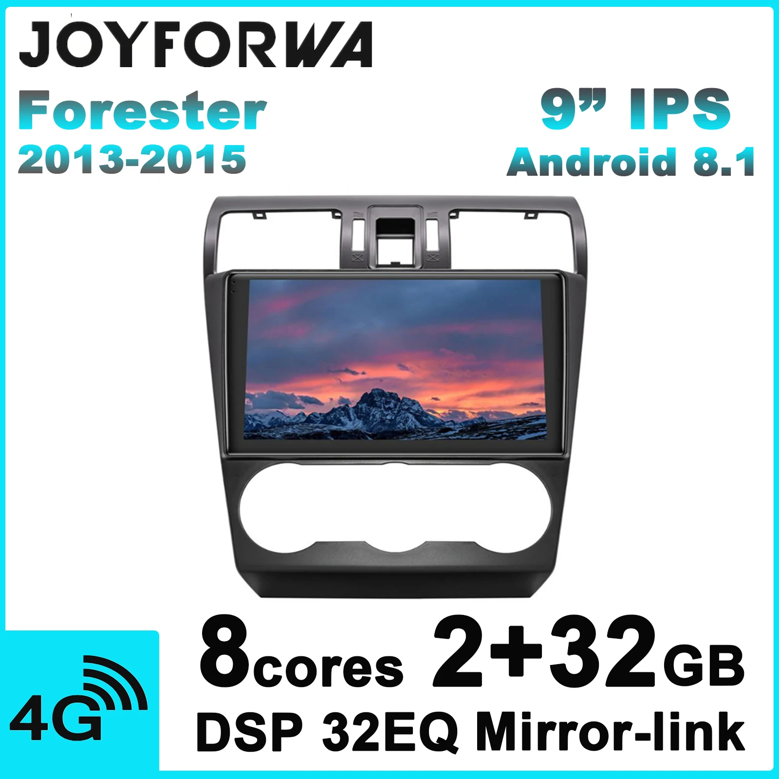 Mirror Link 9 &quotAndroid 8 1 Автомобильный мультимедийный радио для Subaru Forester 2013 2015 gps DSP SPDIF