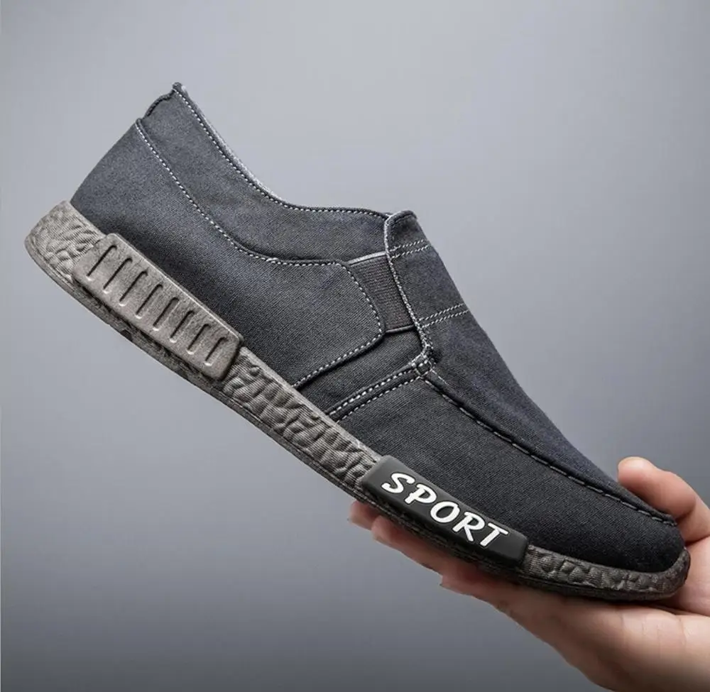 

mens Canvas shoes trend breathable men loafers comfortable outdoor flat lazy shoes Man's Sneakers Hot soft moccasins zapatillas
