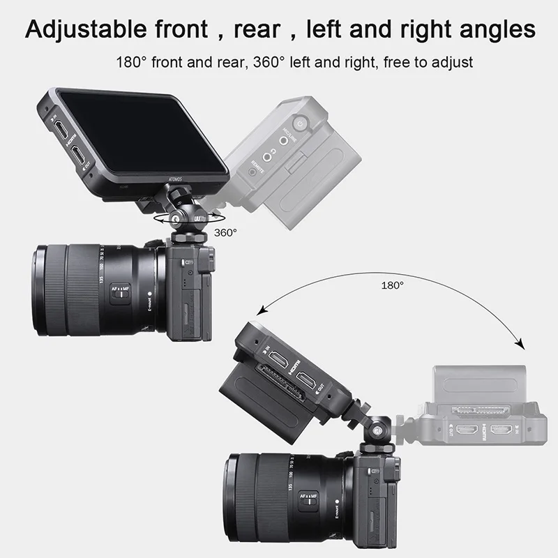 UURig R015 универсальный монитор адаптер держатель с Arri 1/4 винт холодной обуви видео камера кронштейн для монитора холодной обуви