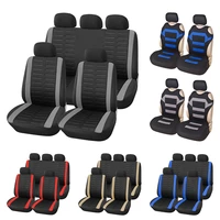 autoyouth full set car seat cover universal fit 9 pcs front seat covers split bench cover kit airbag compatible 3d embossed