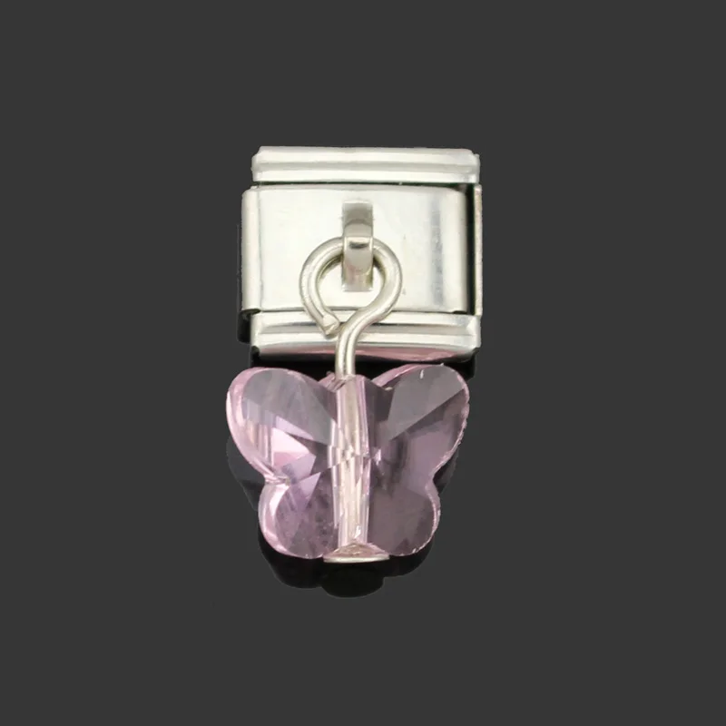 Оригинальный браслет Hapiship с бабочкой 7 цветов ширина 9 мм из нержавеющей стали для