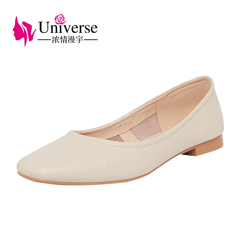 

Universe K205 Soft PU Ladies Handmade Casual Walking Shoes Women Low Heels Shoes