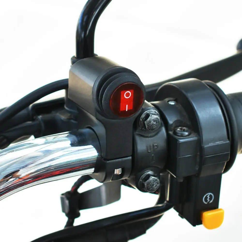 

Переключатель управления головсветильник, черный Универсальный водонепроницаемый переключатель противотуманных фар для мотоцикла, аксес...