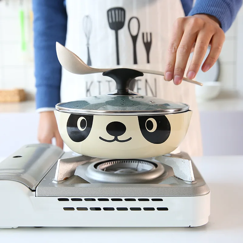 Кастрюля Panda в японском стиле универсальная кастрюля для индукционной плиты