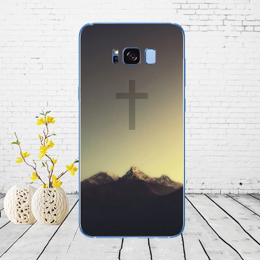 17DD Christian Jesus The Cross Soft Silicone Cover Case for Samsung Galaxy S6 S7 edge S8 S9 S10 plus A70 A50 case | Мобильные