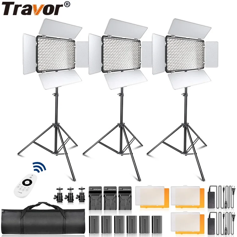 Travor TL 600A 2 4G Светодиодная лампа для видеосъемсветодиодный с регулируемой