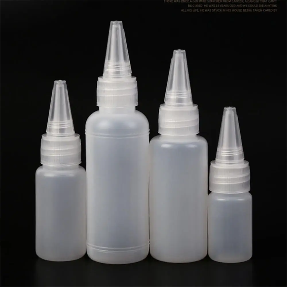 

10pcs/lot 10ML/20ML30ML/50ML Empty PE Plastic Glue Bottles With Screw-On Lids Squeeze Liquid Ink Oil Dropper Bottle Dropshipping