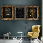 WANGAR абстрактная картина маслом на холсте черная и Золотая фотография настенные картины для гостиной