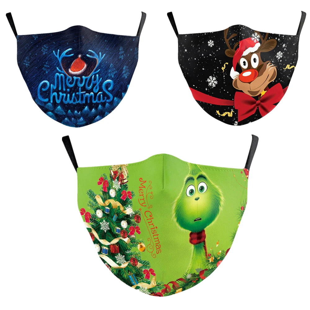 Рождественские маски для взрослых маска Балаклава лица Пылезащитная
