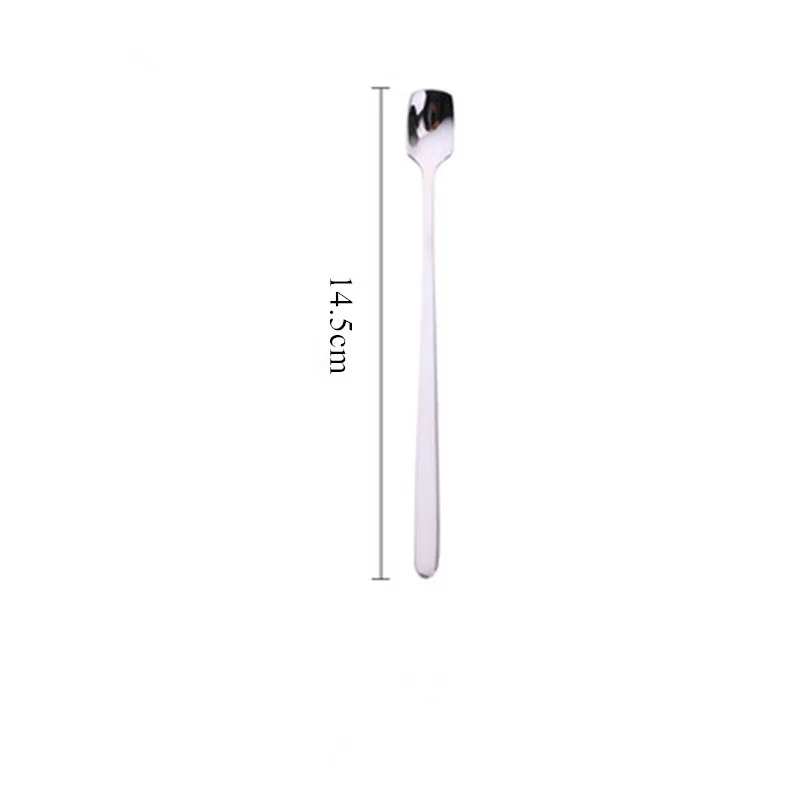spoon silver 1 шт. креативные стеклянные кофейные кружки с буквенным принтом, прозрачные чашки для завтрака, молока, чайных напитков - Цвет: spoon silver