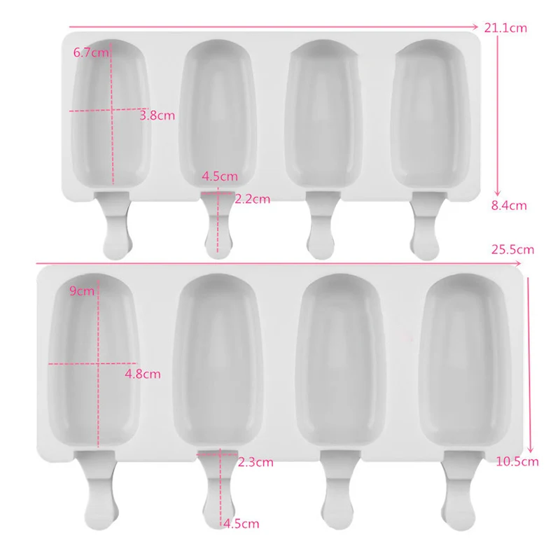 

Silicone IceCream Molds Safe Popsicle Maker DIY Homemade Freezer Ice Lolly Mould