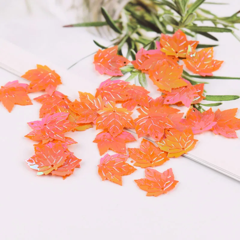 

20 г блестки diy Ювелирный материал кленовый лист 20*20 мм Ручная работа декоративные аксессуары для одежды