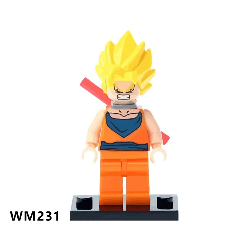 Новые Строительные блоки супер Сон Гоку Гохан цельная фигурка Dragon Ball Z Фигурки