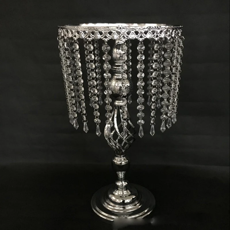 Серебристо золотые Цвет подсвечник для стола подставка вазы с украшением в виде