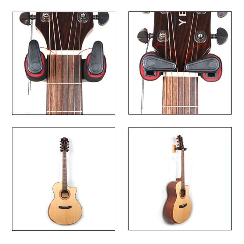 

Guitar Wall Hanger with Automatic Lock,Guitar Hanger Wall Hook Holder,Guitar Stand,for Most Acoustic,Guitars,Violin,Etc