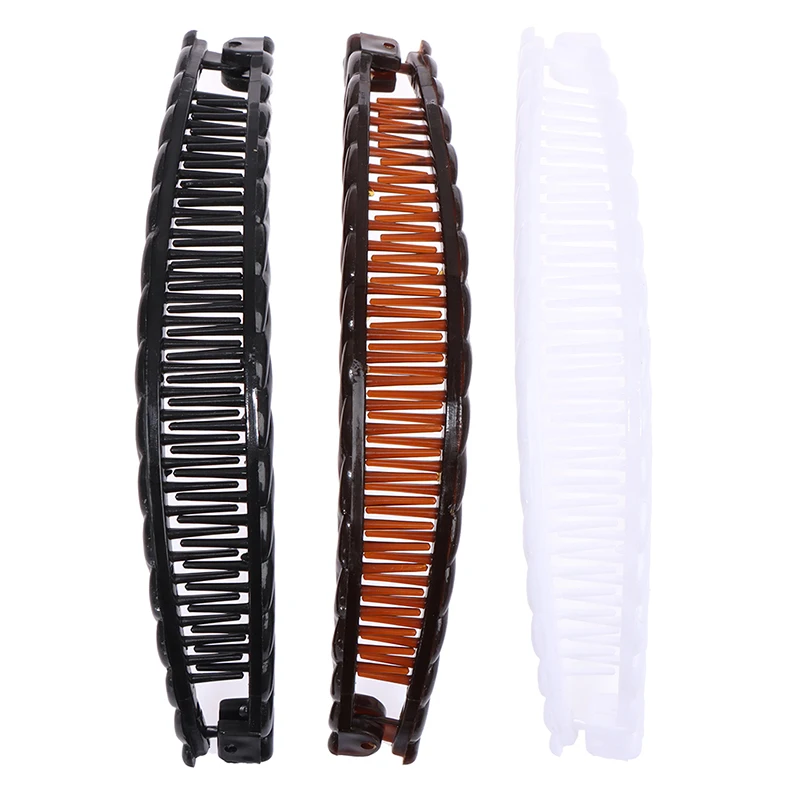 

1PCS Banana Hair Clip Solid Color Hair Claws Barrettes Hairpins Hair Accessories For Women Girls Ponytail Hoder Hair Clamp