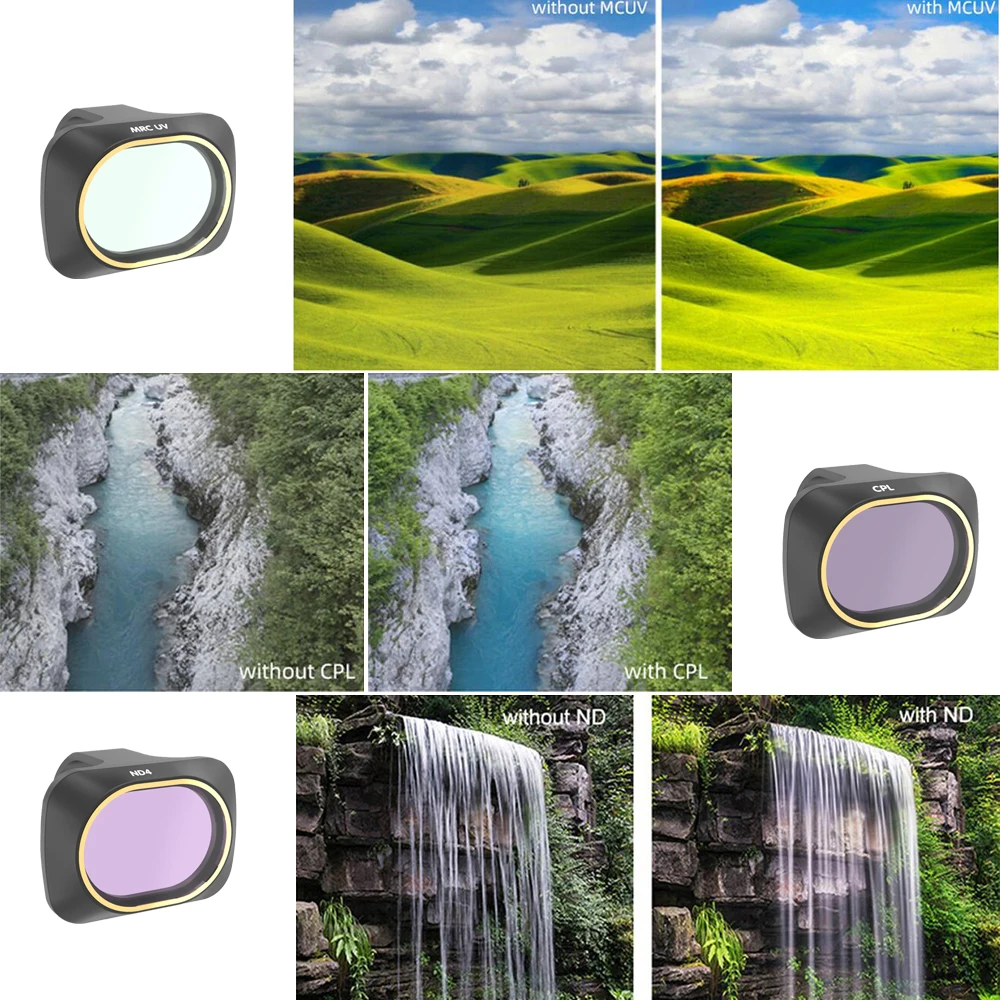 Camera Filter UV CPL C-PL Polar ND4/ND8/ND16/ND32 Neutral Density Filters Lens Protector For DJI Mavic Mini Accessories | Электроника
