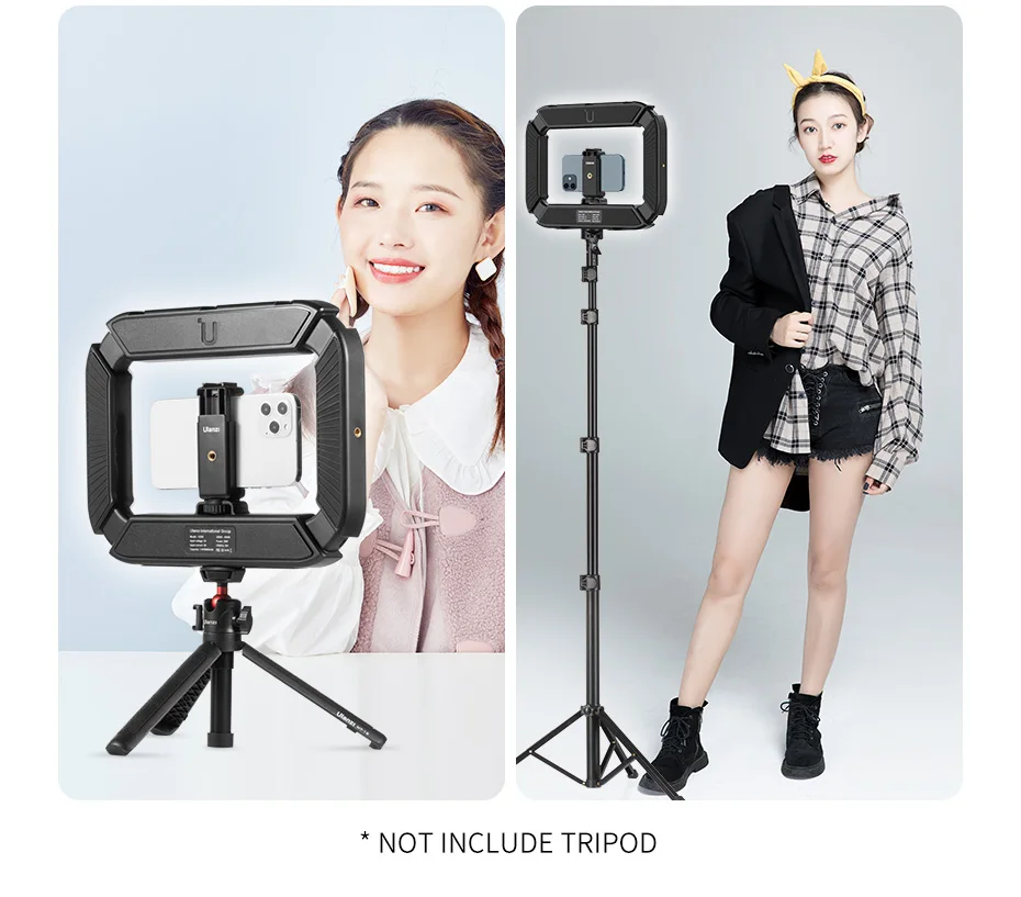 de luz led, recarregável, para vídeo dslr, com cabo para vlog