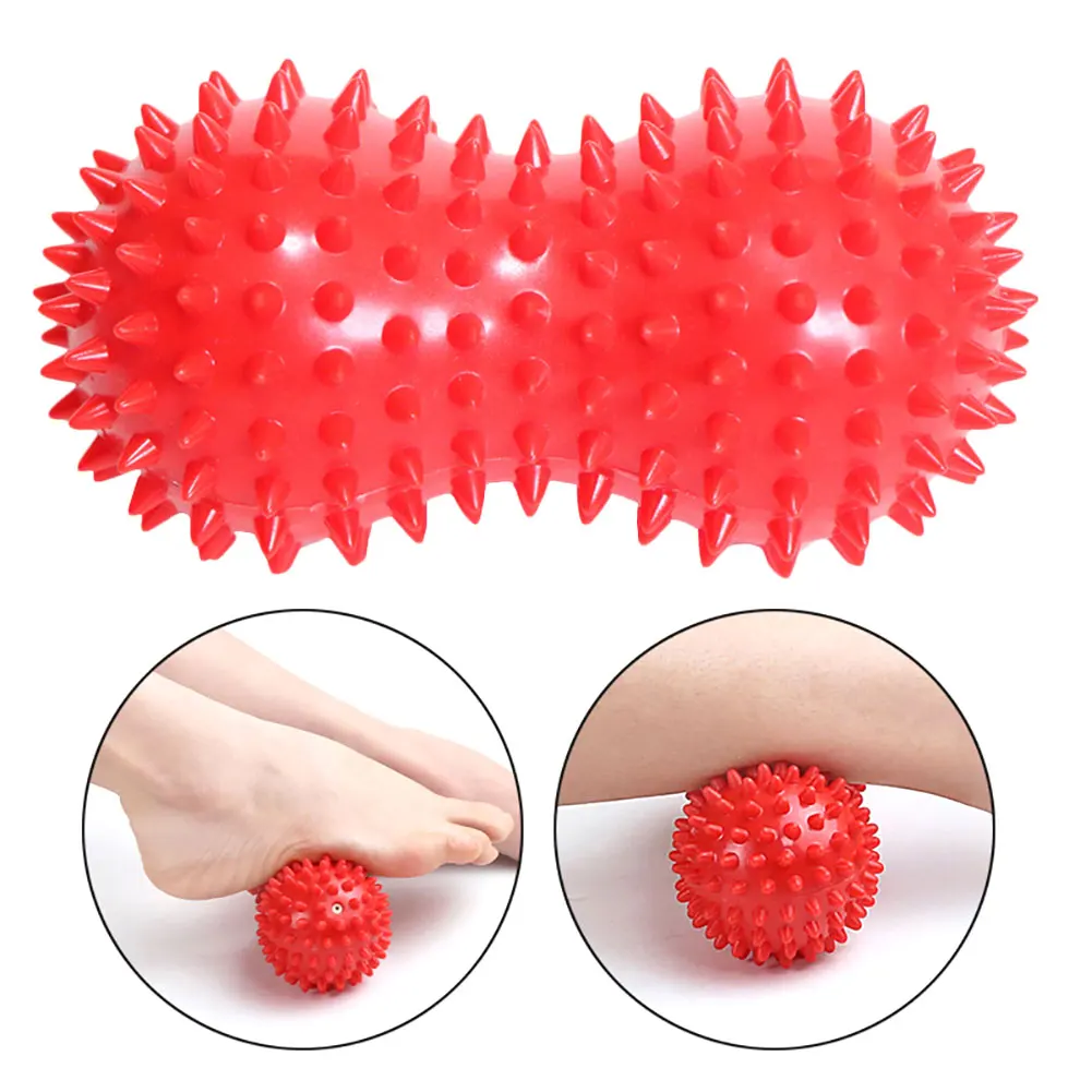 

Peanut Massage Ball Spiky Trigger Point Relief Muscle Pain Stress Sensory Ball Therapy Health Care Gym Muscle Relax Apparatus