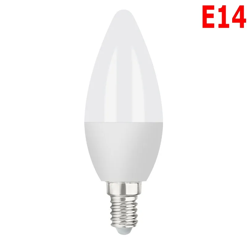 Светодиодная лампа свеча E27 энергосберегающая 5 Вт 7 9 E14 B22 светодиодная s люстра