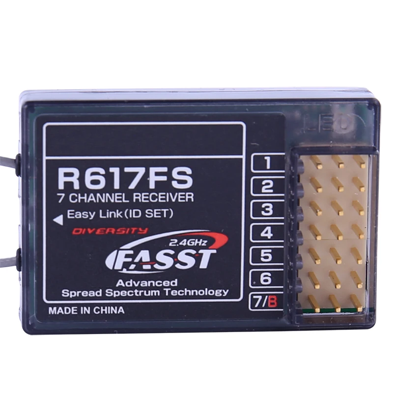 Оригинальный 7 канальный приемник R617FS 2 4G система FASST FUTABA T8FG 14SG для