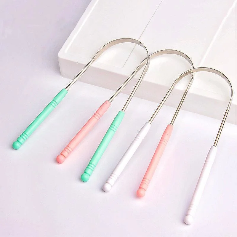 

1PCS Stainless Steel Tongue Scraper Oral Tongue Cleaner Brush Tongue Toothbrush Oral Hygiene High Quality Tounge Scraper