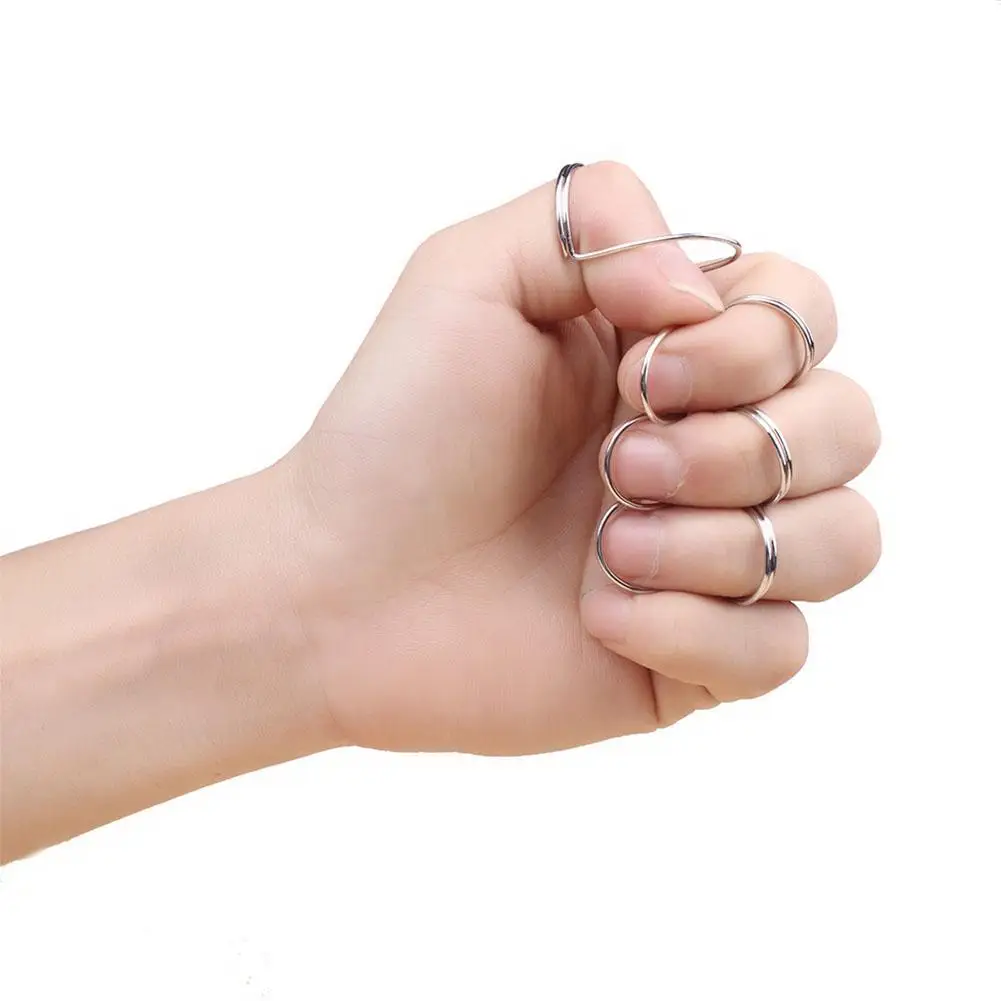 

4 Pcs/set Guitar Picks Finger Sleeve Metal Classical Bass Guitar Accessories