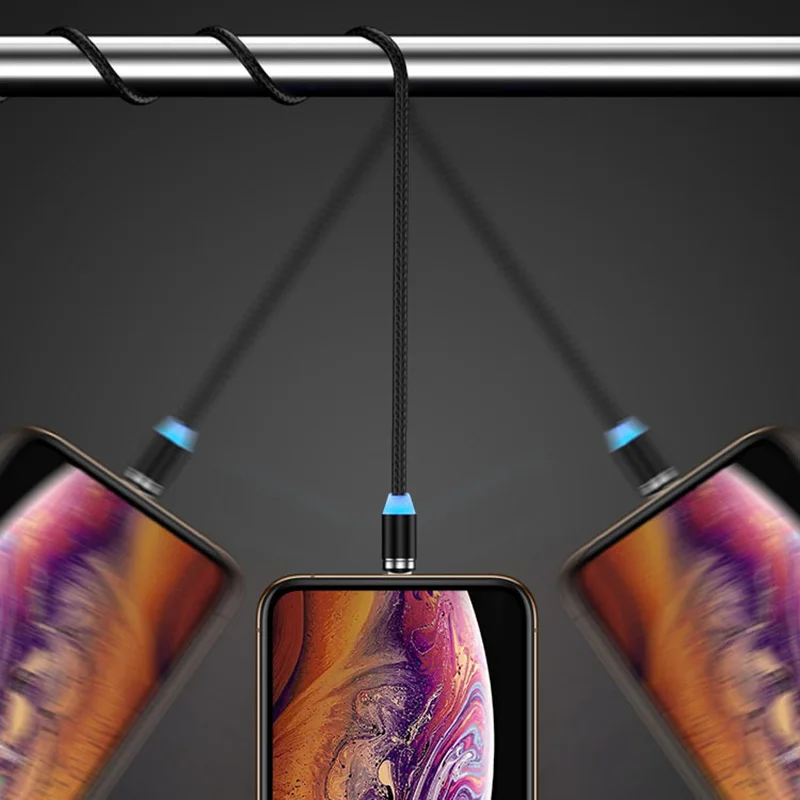 Круглый Магнитный зарядный кабель адаптер для Xiaomi Redmi Note 9S 8T 7 8 9 Pro 4X 6 8A K20 K30 Micro USB