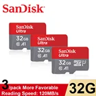 Карта памяти SanDisk Ultra microSDHC C10,U1,Full HD,A1, 100% ГБ, 128 ГБ, карта Micro SD 16 Гб 64 ГБ, 3 упаковки, 256 оригинал