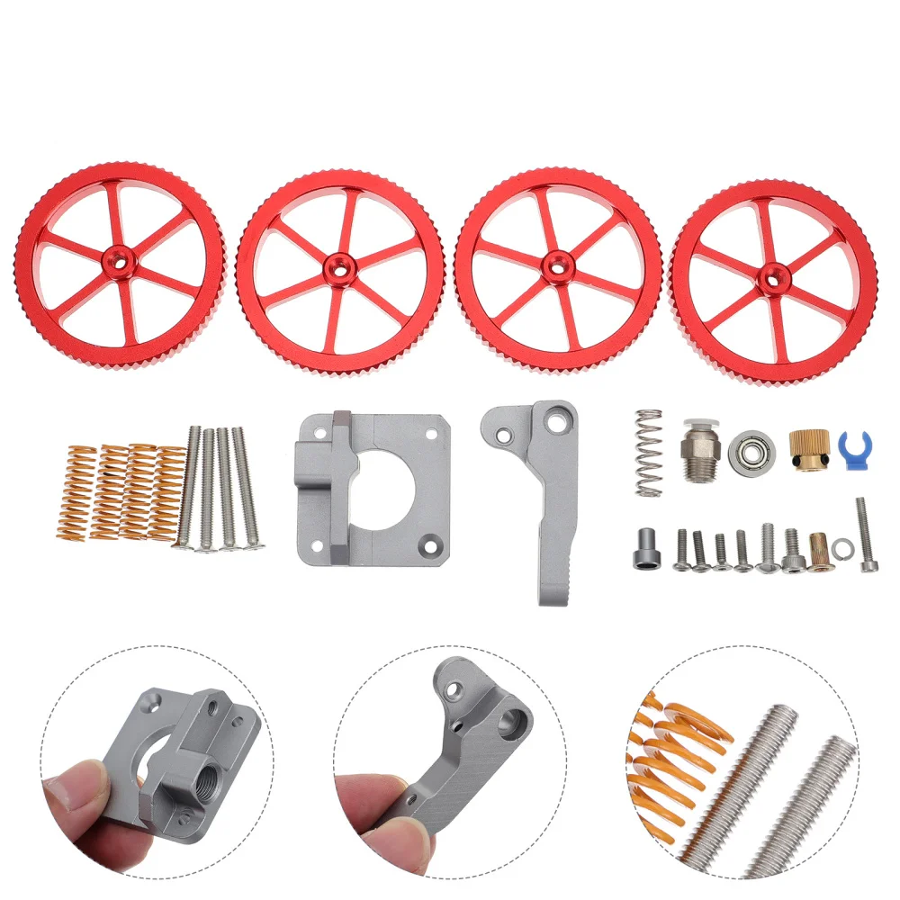 

1 Set 3D Printer Iron Block Extruder Kit Hand Twists Leveling Nut Accessories