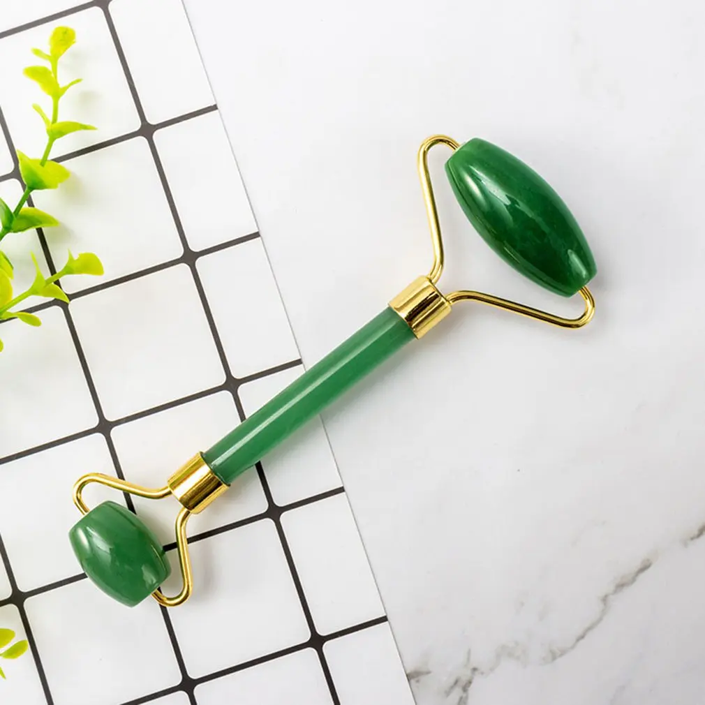 

Удобные нефритовый валик массажного порошок с украшением в виде кристаллов соскабливающая доска набор для ухода за лицом Красота нефритов...